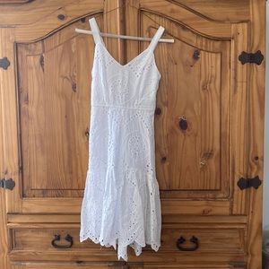 White eyelet dress